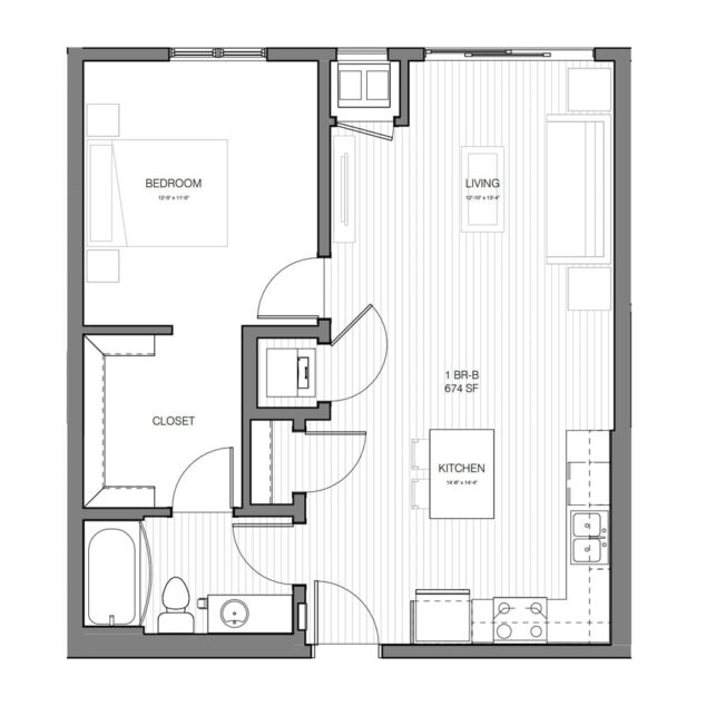1 bedroom apartment for rent