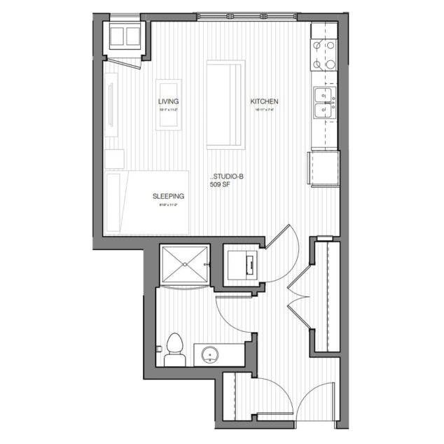 0 bedroom apartment for rent