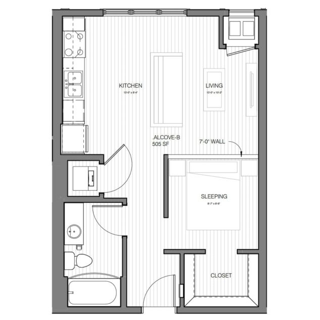 0 bedroom apartment for rent